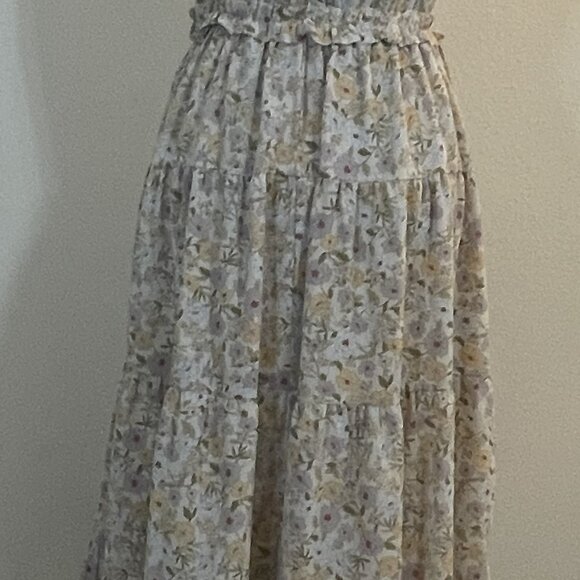 By the River Maxi Halter Dress - Small - boho - beautiful muted florals - Picture 4 of 6